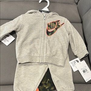 Nike Heather Gray Baby Tracksuit